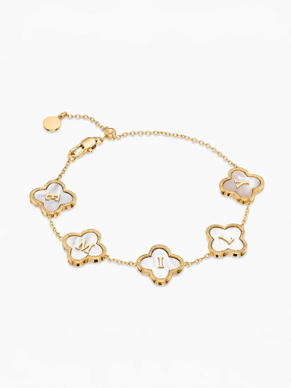 Custom Name Clover Bracelet